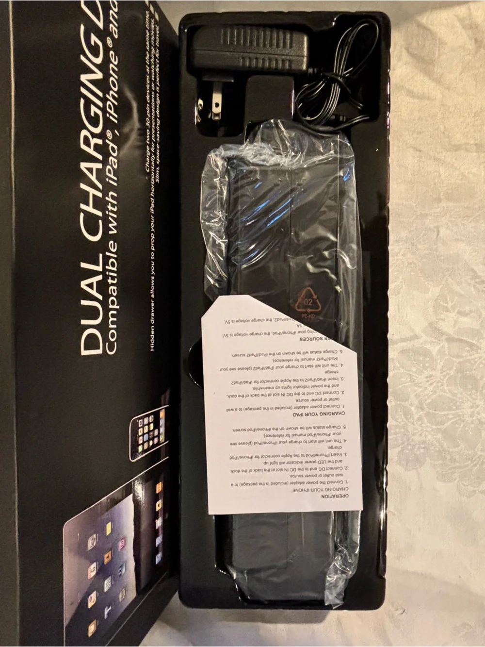 HYPE Dual Charging Dock iPad iPhone iPod 30-Pin HY-891-DUAL-BLK New Open Box